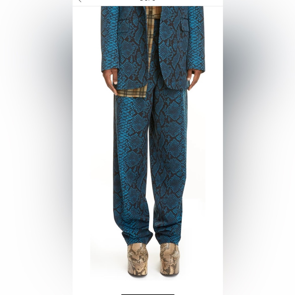 Dries Van Noten Snake Print Trousers 💙